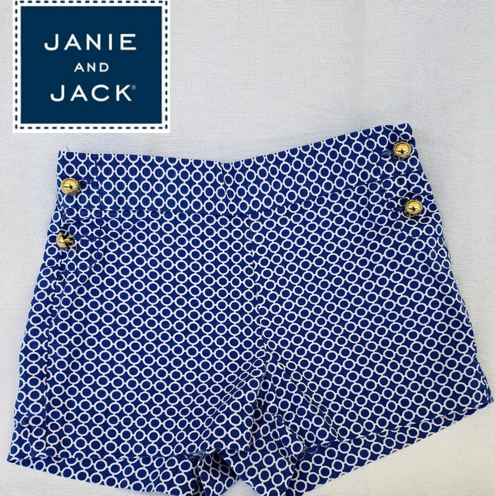 Janie and Jack Gir's Royal Blue Shorts 18-24 Month
